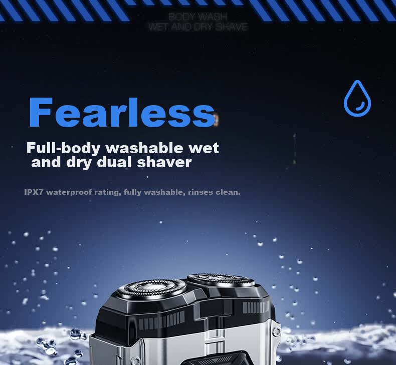 Skyworth Electric Shaver JA12 Mecha Series Portable Fast Charging Floating Blade Washable Men's Gift for Boyfriend Husband Father Graduation Gift 17