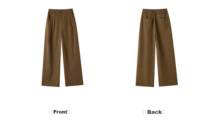 MT Relaxed Home Pants Autumn Japanese Style Commuter Pleated Wide-Leg Loose Fit Women's Casual Trousers 12