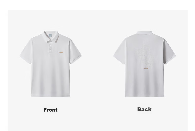 CABBEEN 200G Sorona Cooling Pique Polo Shirt Men Rose Design 2026 Summer Breathable Short Sleeve Polo Shirt 22
