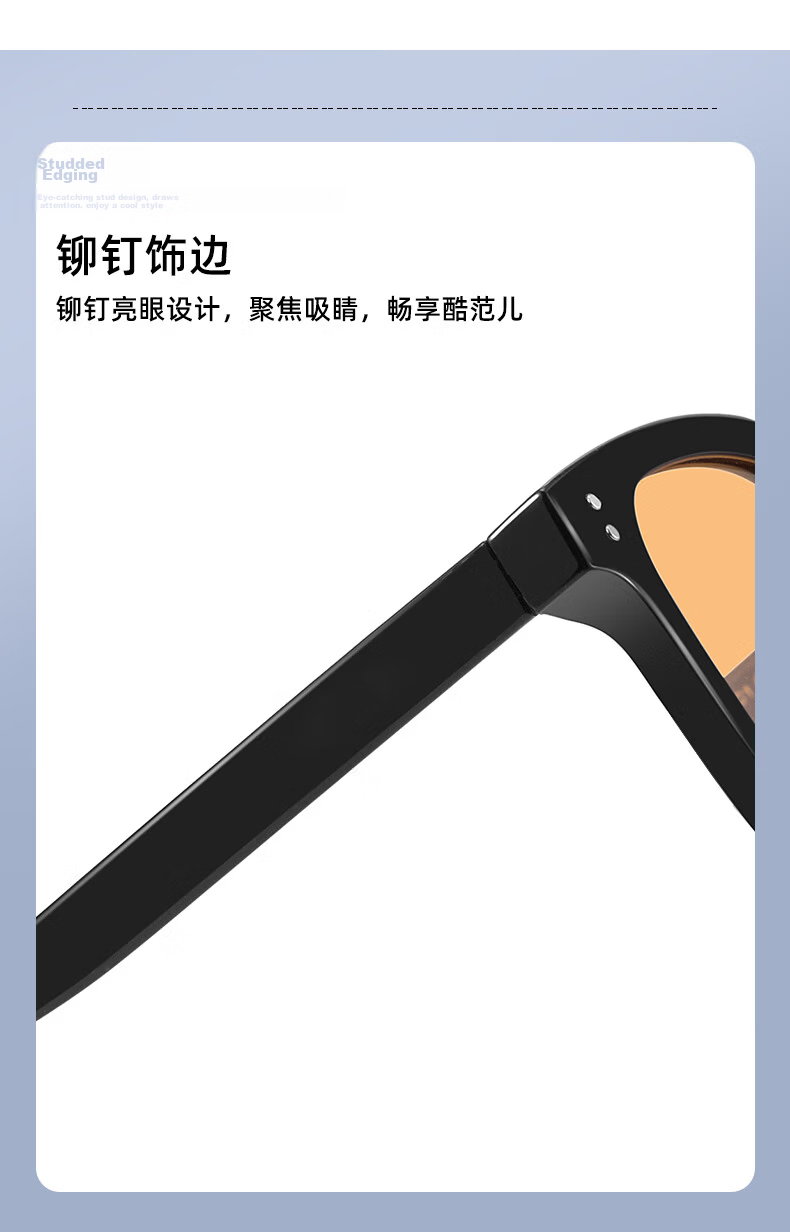 CAPONI Brown Polarized Sunglasses GM Unisex Day and Night Driving Glasses UV Protection Trendy 12