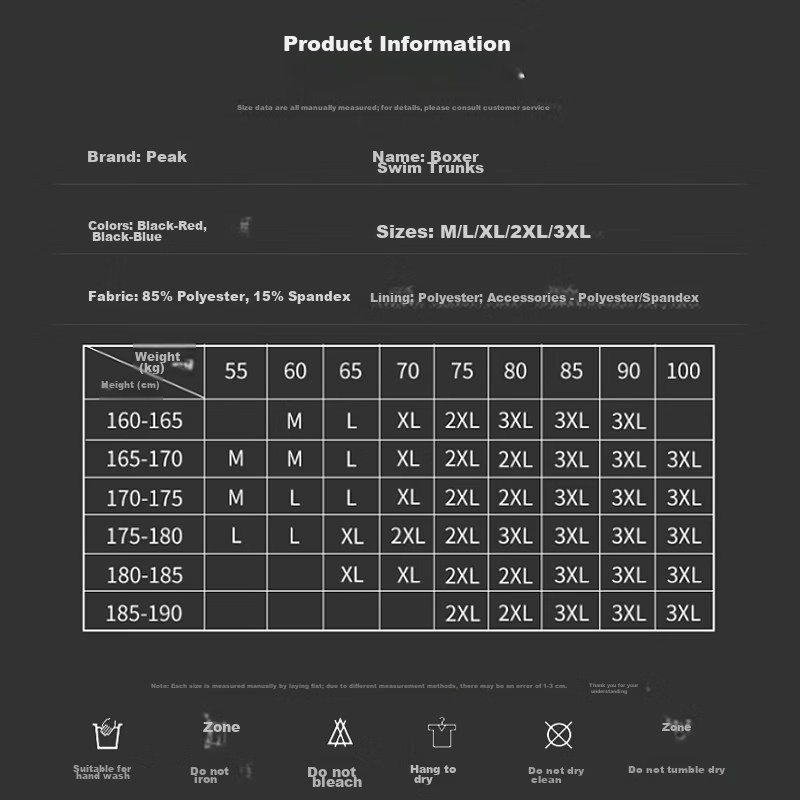 Pike Swimming Trunks for Men, Anti-Fog Swimming Goggles, Myopia Swimming Cap, Swim Bag, Hot Spring Swimming Equipment, Men's Swimsuit Set, 3XL 4