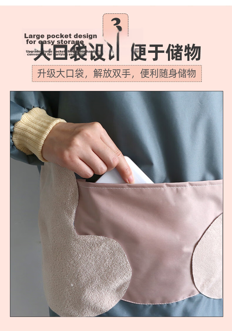 Fu Aijia Thickened Wear-Resistant Gradient PVC Dishwashing Gloves Kitchen Cleaning Gloves Durable L Size 3 Pairs Pack 6