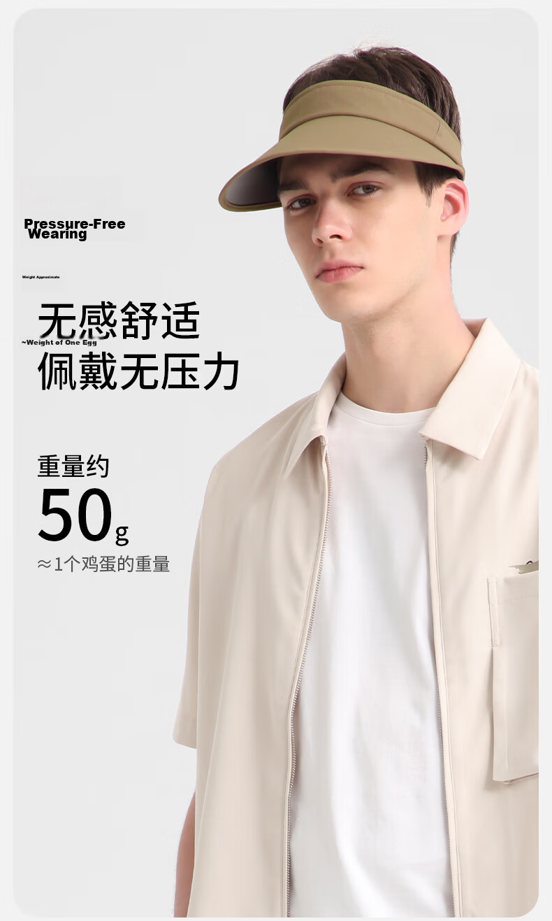 Kenmont Lightweight Golf Visor Cap Men Spring Summer UV Protection Foldable Sunshade Hat KM-6038 6