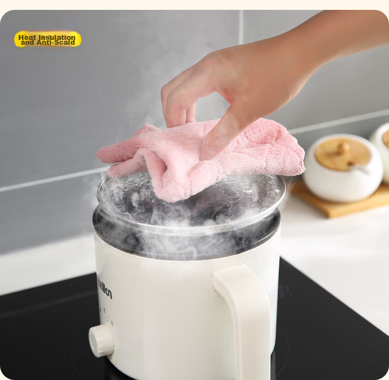 Jiajie Premium Color Stripe Soft Scrubbing Cloth 6-Pack Dishwashing Sponge Oil Removal Kitchen Cleaning Cloth Household Essential 11