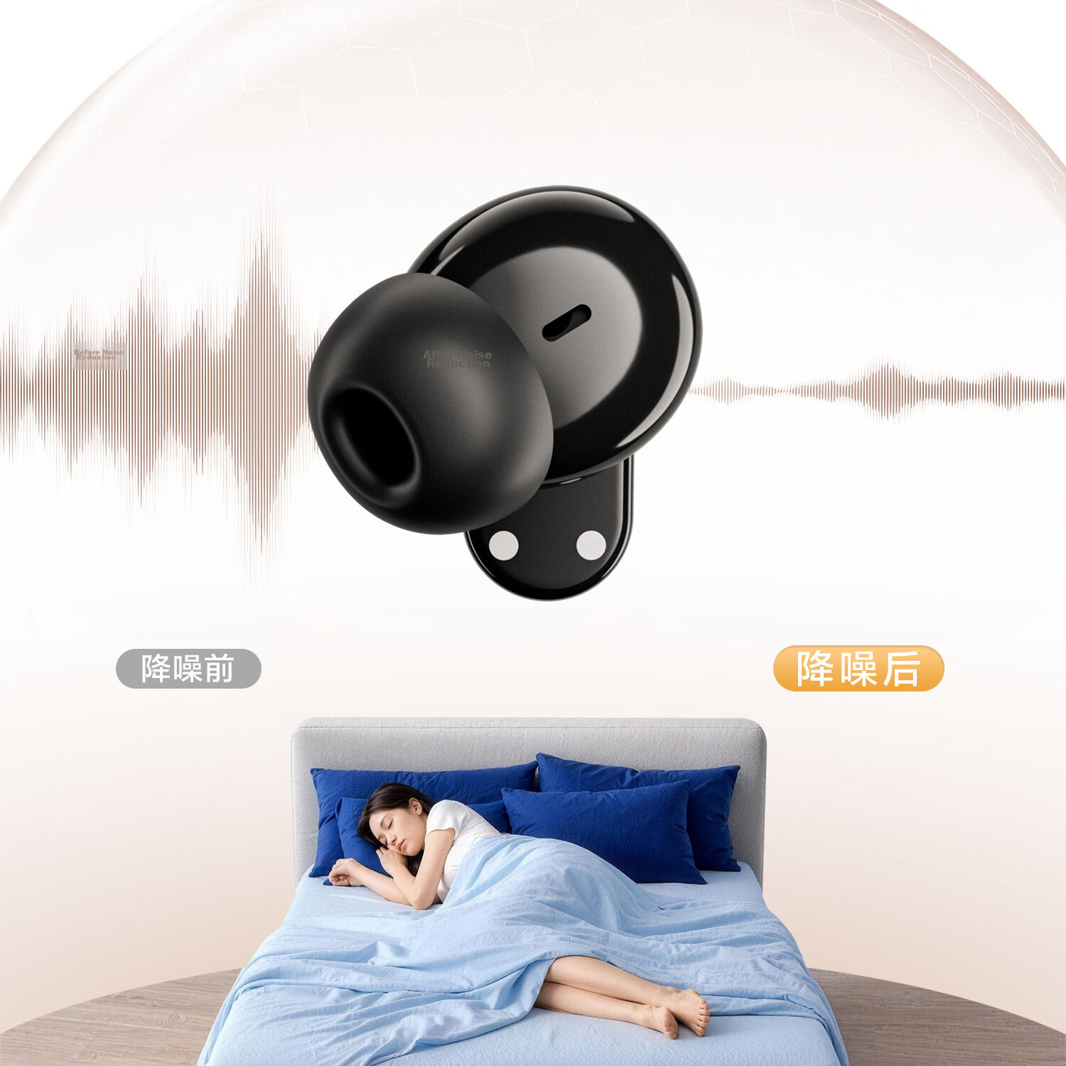 Zhunhang Bluetooth Noise Cancelling In-Ear Wireless Earphones 2026 New Ultra-Long Battery Life Deep Noise Cancellation Berlin Sound Sports Call Gaming Sleep Bluetooth Earphones 5