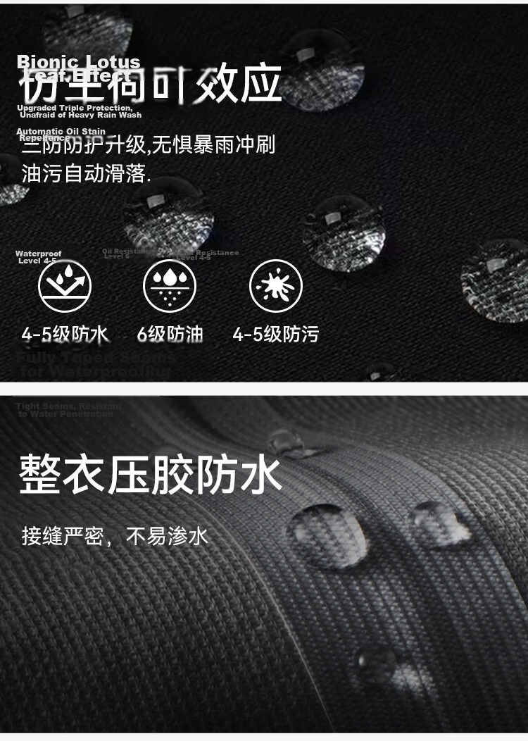 JD Jingzao Ultra-Light Waterproof Storm Jacket Packable Portable Outdoor Commuter Unisex Coat Obsidian Black 2XL 9