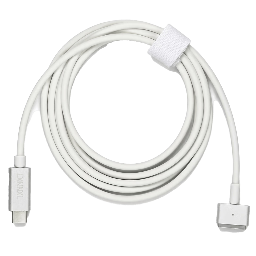Green Effect Apple MacBook Laptop MacBook Air/Pro Magnetic Charger Cable Magsafe 2 Power Cable 85W/60W/45W Type-C to T-Shaped Compatible with A1502 A1297
