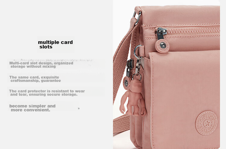 Kaplin Multi-Pocket Multi-Card Phone Bag Birthday Gift NEW ELDORADO Tender Pink 11