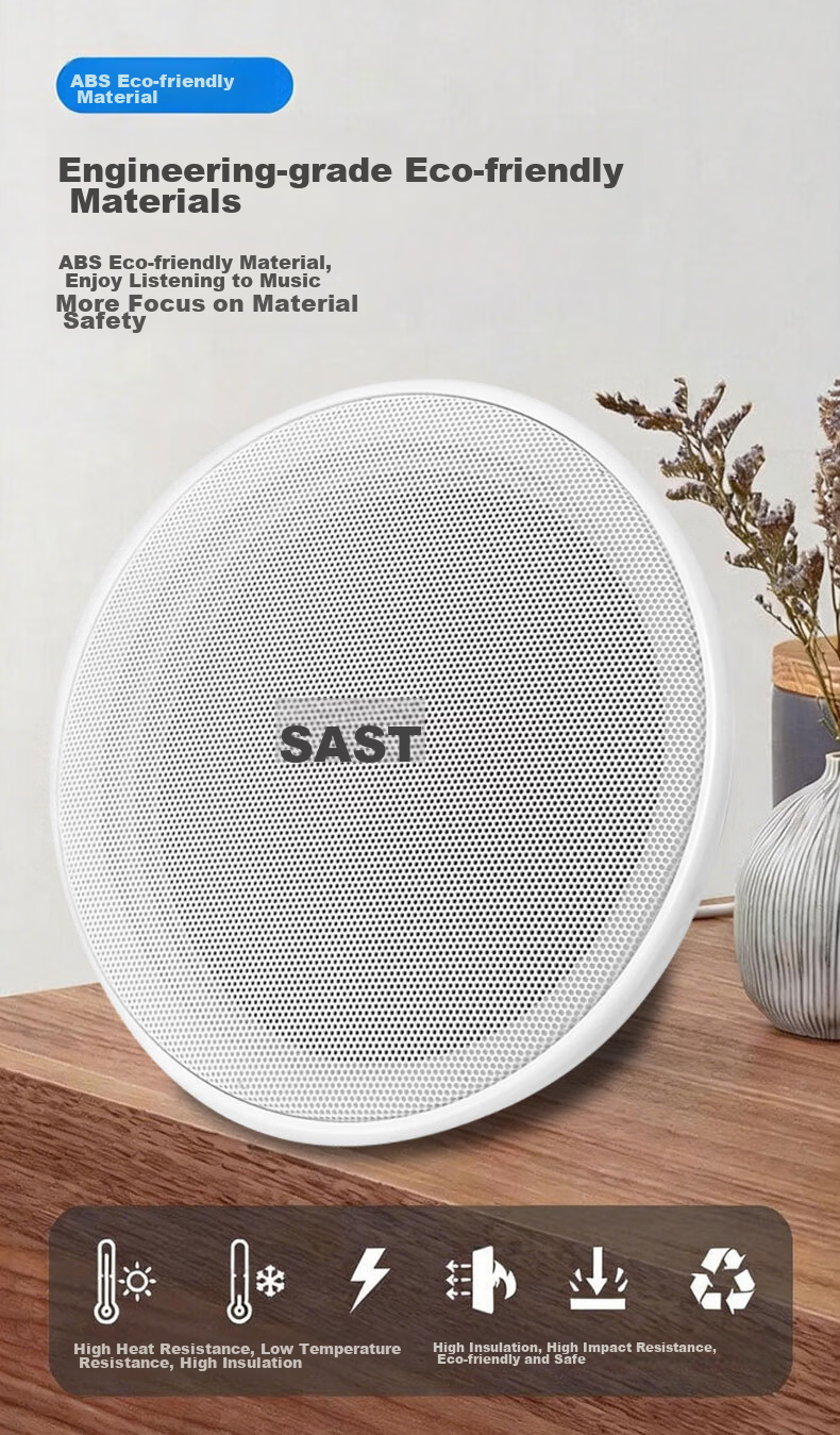 SAST 6-Inch Constant Pressure Ceiling Speaker Embedded Background Music Public Address Speaker TH1-6 4