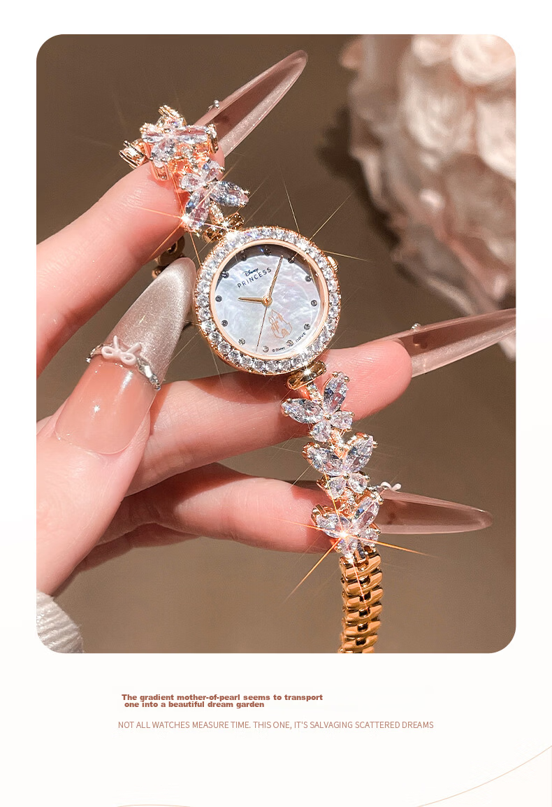 Disney Dream Butterfly Women's Watch 2026 New Quartz High-End Niche Bracelet Watch Birthday Gift for Girlfriend 5