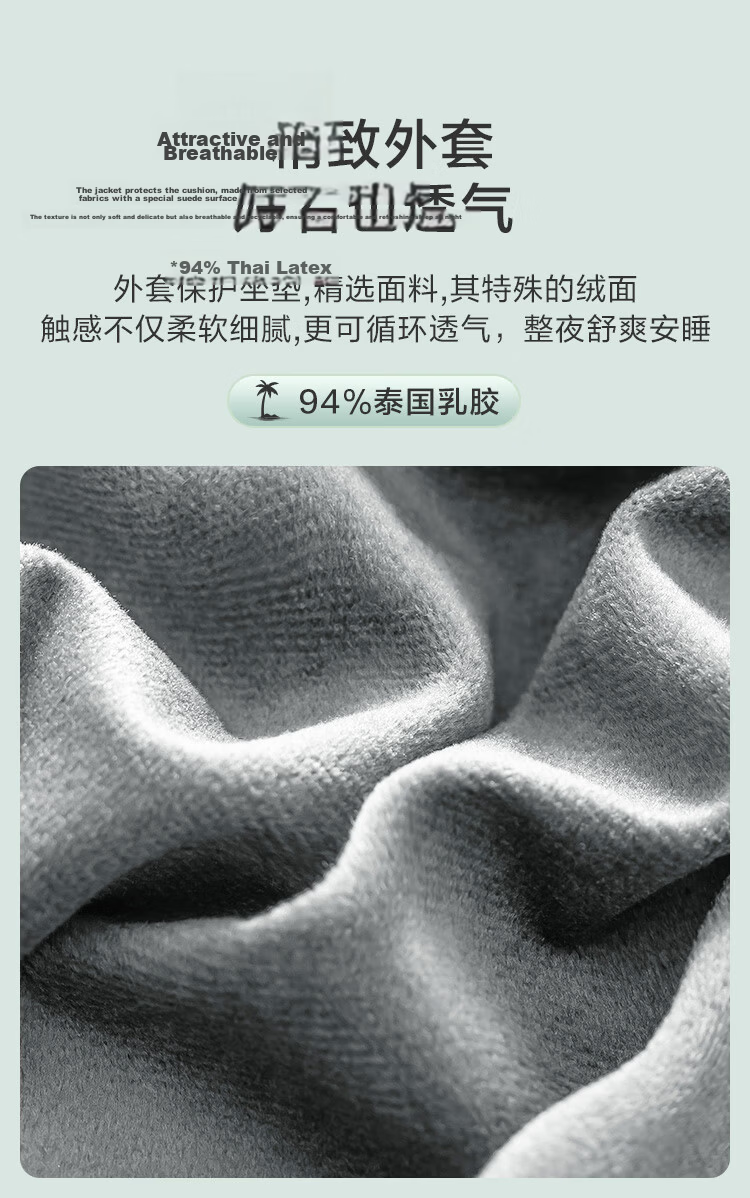 JDJZ 94% Natural Latex Island Seat Cushion 6cm Extra Large Thickened Thai ECO Grade A Antibacterial Cushion 12