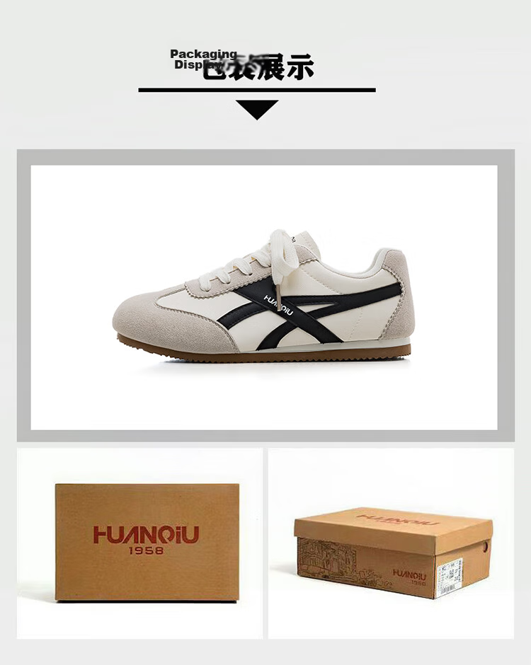 Global Black German Training Shoes Niche Design Casual Sneakers 2026 Spring New Campus Versatile Lightweight Women's Shoes 17