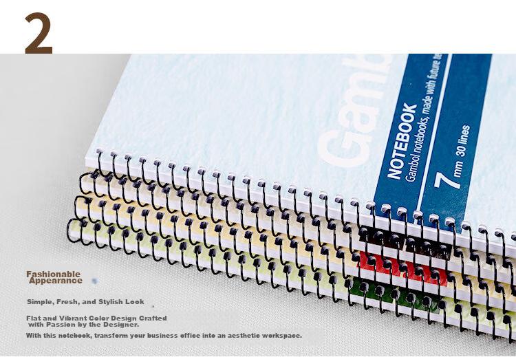KOKUYO Spiral B5 Notebook Gambol Watanabe Student Soft Copybook 7mm Ruled 30 Lines 80 Sheets/Book 6 Books Random Colors WCN-S6807 3