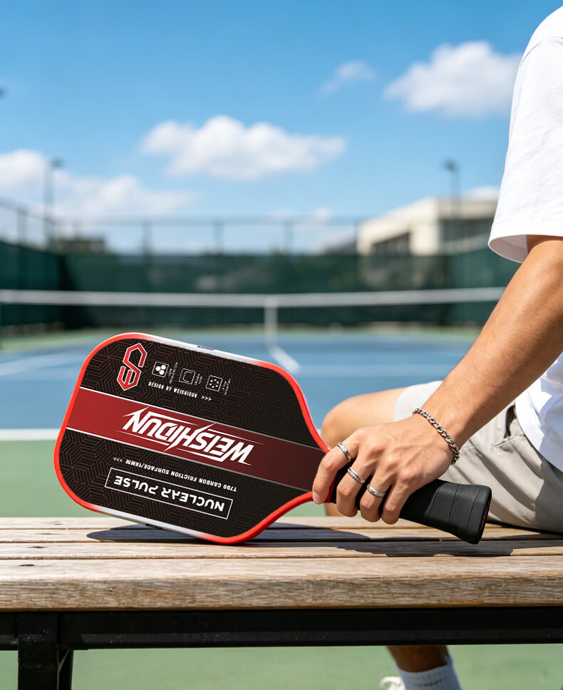 WEISHIDUN Paddle Set, Professional-Grade Kevlar 3K Carbon Fiber Indoor Paddle Sports Training 8