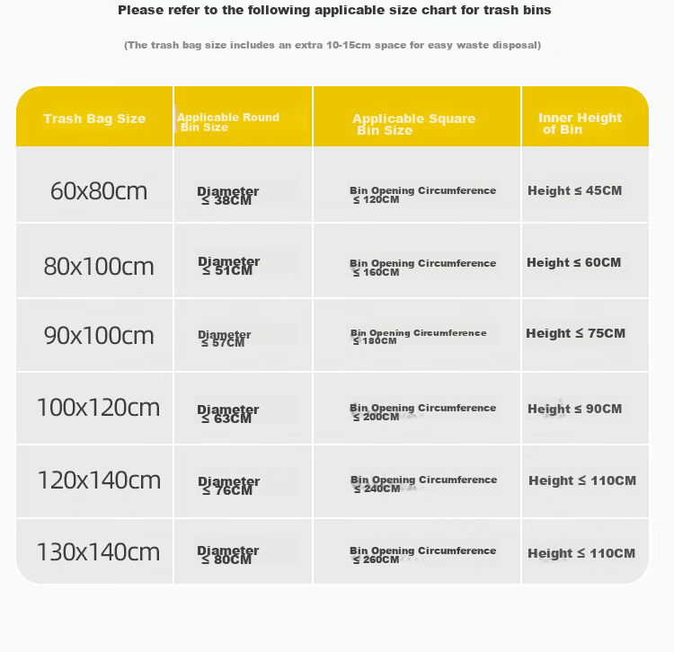 Bendi Black Vest Garbage Bags 60x80cm 50pcs Double-Sided 3.2 Mil Thickened Degradable Trash Bags for Property Cleaning 27