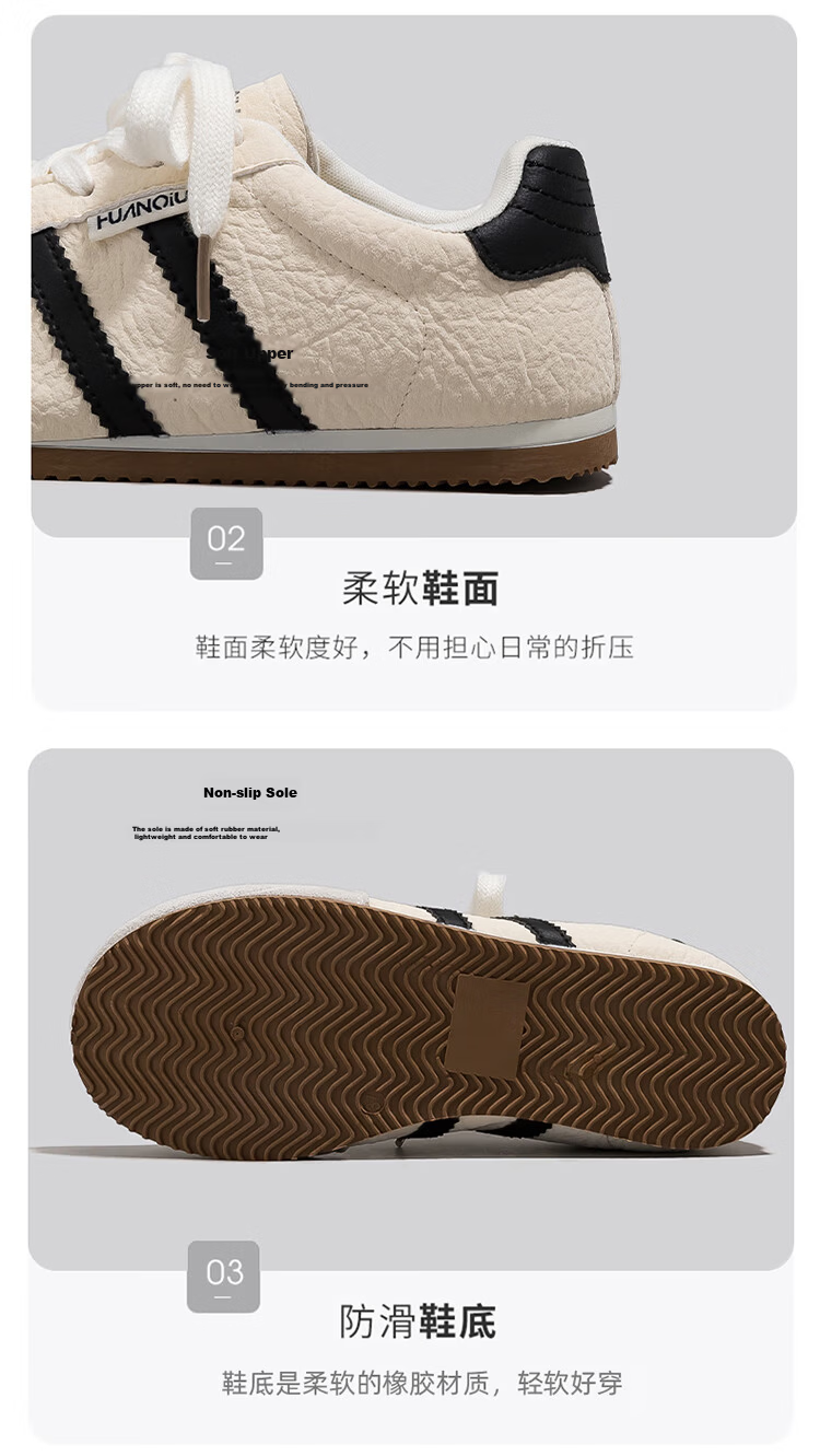 Global 2026 Stylish Spring Low-Top Sneakers Ins-Style Black and White Classic Soft Sole Breathable Trainer Shoes 4