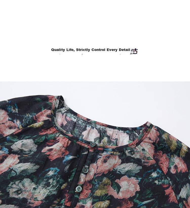 Demana Oxygen Pure Cotton Summer Vintage Oil Painting Print Lightweight Loose Slim Fit Petite T-Shirt for Women Premium Feel 8