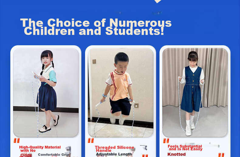 LI-NING Bamboo Jump Rope for Children Kindergarten Primary School Beginners Ages 3-6 Exam Training Special Edition 3