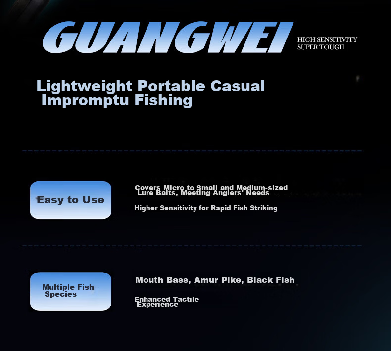GW 1.5m Straight Handle Xianglin Telescopic Lure Rod ML Medium Light Versatile Short Section Lure Fishing Rod for Mandarin Fish Fishing Gear 1