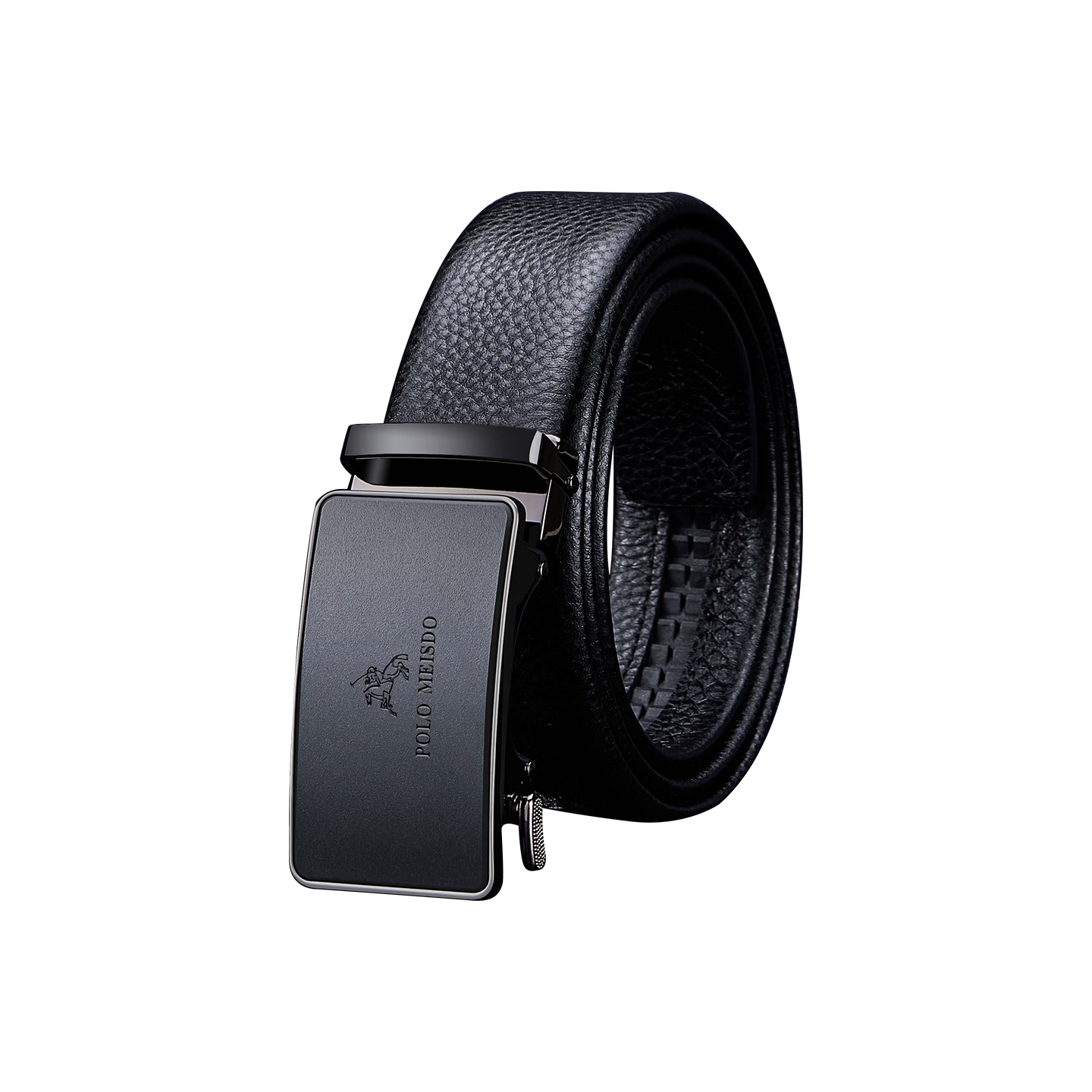 POLOMEISDO Men's Genuine Leather Belt Gift Box International Top Brand Birthday Gift for Boyfriend Husband Father