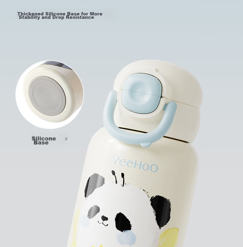 YEEHOO Insulated Cup, Children's Water Bottle, Baby Thermos Cup, Water Cup, 316 Stainless Steel Insulated Cup, Straw Cup, Water Bottle 18