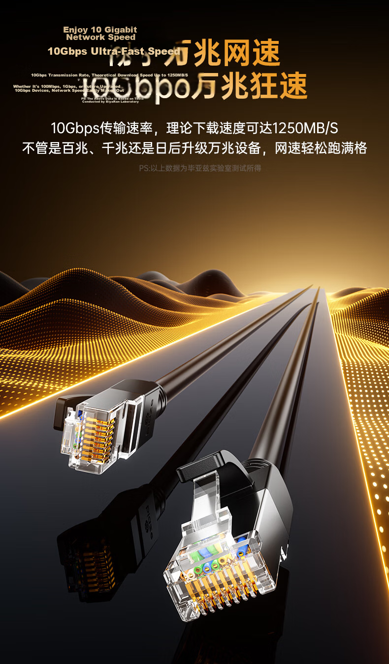 BIAZE CAT7 Pure Copper Ethernet Cable, Shielded 10Gbps Network Cable, Gaming Twisted Pair, 5G Home Broadband Compatible with 2.5G, 1 Meter 5