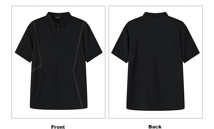 TonLion 2026 Summer New Men's Short Sleeve Polo Shirt Unique American Collar Fashion T-Shirt 16
