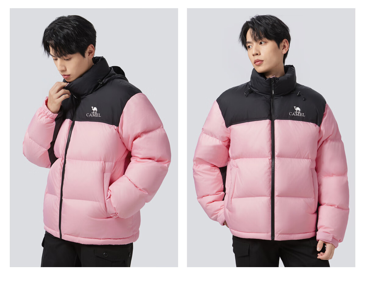 CAMEL Flame Mountain down Jacket 2.0 Wang Junkai Edition [Wang Zhe Kai Armor] Men's Thickened Warm Coat for Winter 40