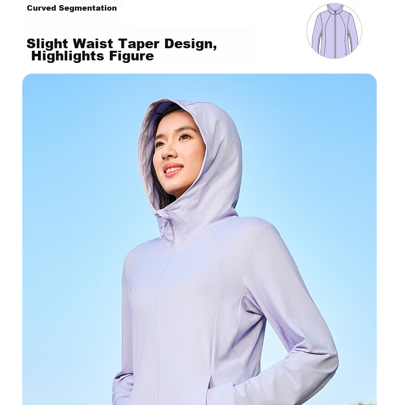 361° Women's Summer Sunscreen Jacket New Sports UV Protection UPF100+ Outdoor Coat 662624608D-7 55
