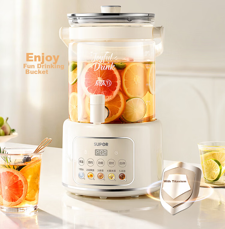 SUPOR 3L Health Kettle Large Capacity Faucet Water Boiler Flower Tea Pot with Titanium 0 Coating Constant Temperature Kettle Milk Warmer No-Pour Electric Tea Kettle Home Use SW-30YQ31 5