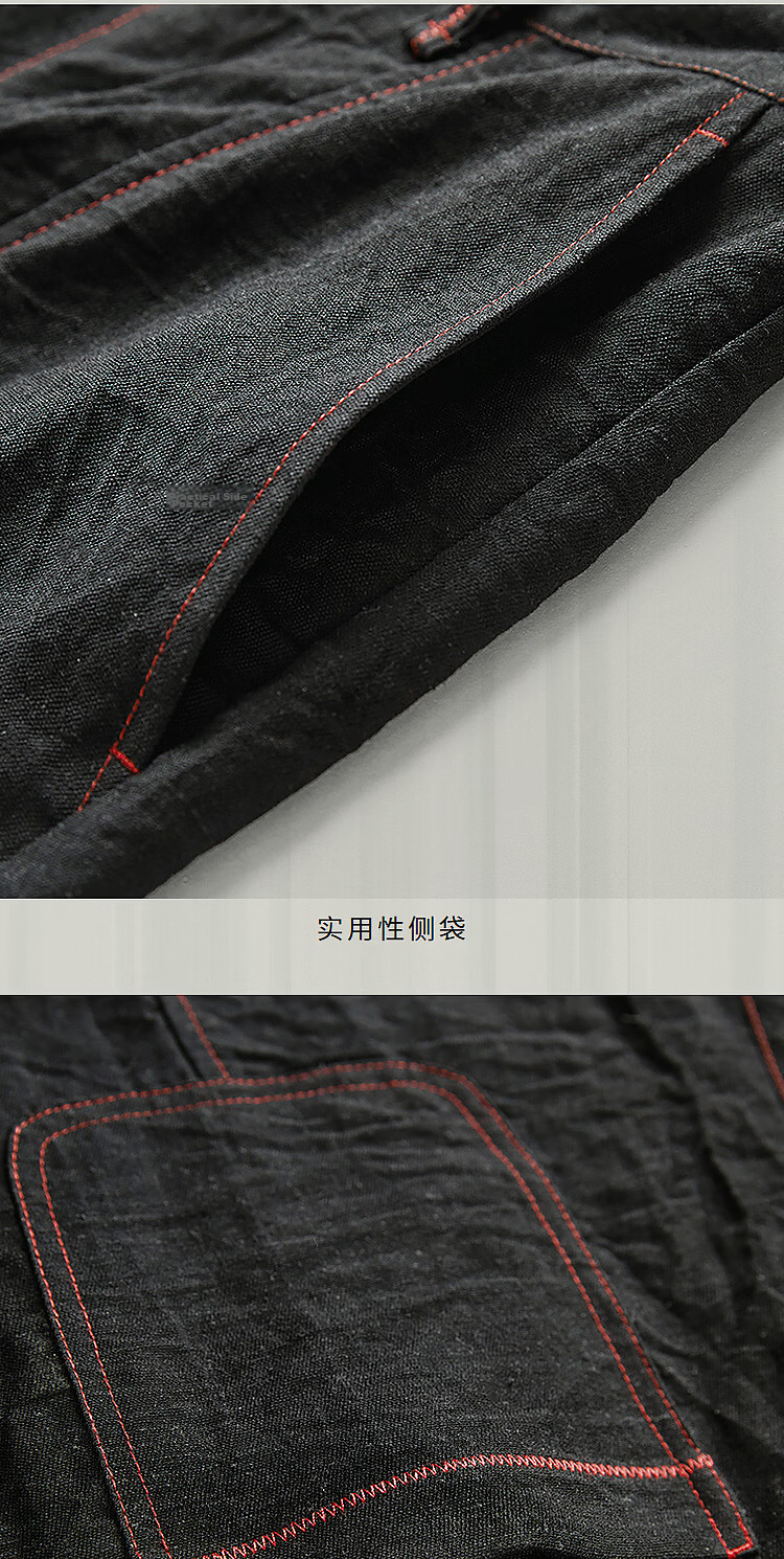 Rizhuo Original Design Cotton Linen Banana Pants 2026 Summer New Loose Casual Women's Trousers 15