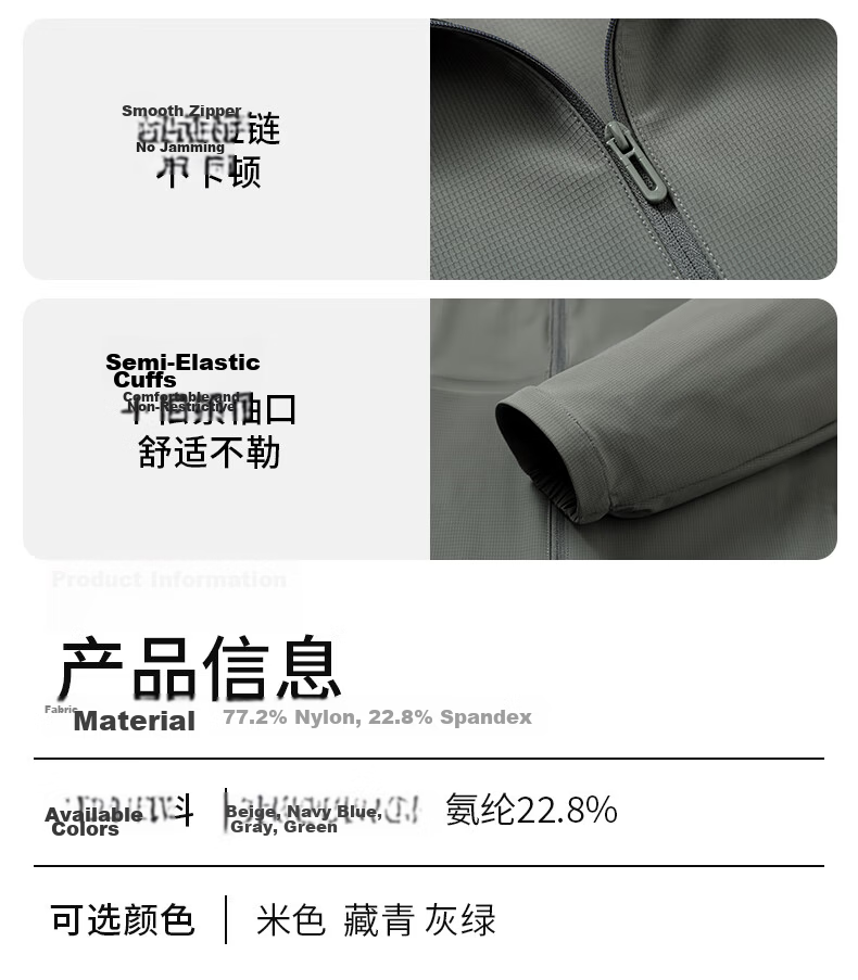 FIRS 【UPF50+】 Ice Silk Lightweight Sun Protection Jacket for Men Spring Summer Business Casual Sunproof Executive Blazer 7