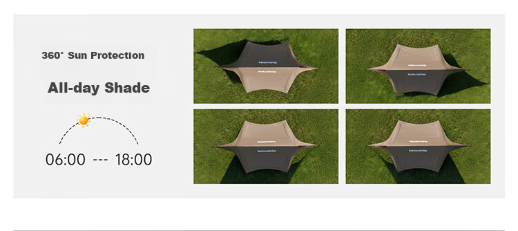 Naturehike Cloudscape Titanium Blackout Sunshade Canopy Outdoor Panoramic Mesh Camping Picnic Cooking Shelter 5