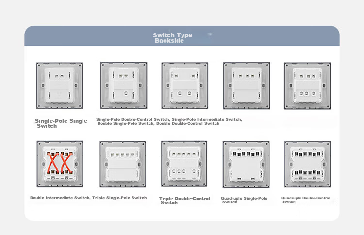 BULL Switch Socket G60 Series Two-Gang Double-Control Switch Ultra-Thin Large Panel Switch G60K212 Phantom Gray 21