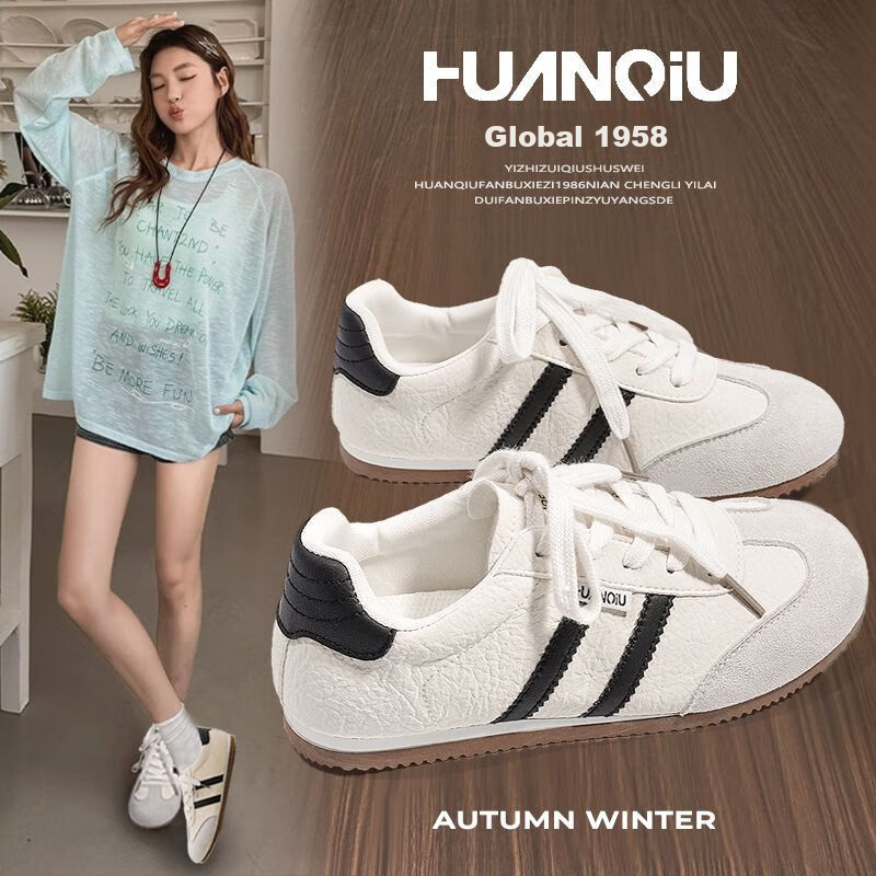 Global 2026 High-Value Casual Sneakers Spring Ins Style Black and White Classic Soft Sole Breathable Trainer Shoes