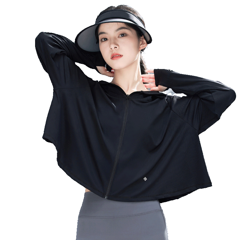 JIUMU Lightweight Women's Shawl Summer Air-Conditioned Room Office Outerwear UV Protection Sun Protection Shirt