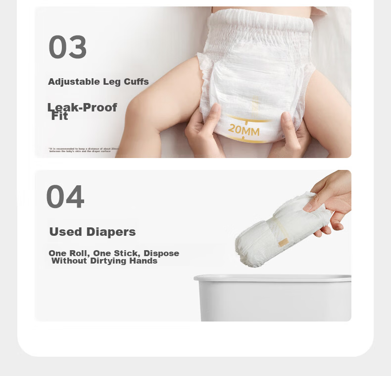 Babycare Easy Wear Pants Pull-Up Diapers Trial Pack XL Size 4 Pieces (12-17kg) 28