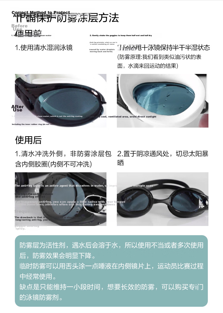 JD Original Large Frame Swimming Goggles for Adults, Anti-Fog Waterproof High Definition Swim Glasses, Diving Goggles for Men And Women, Dazzling White 17