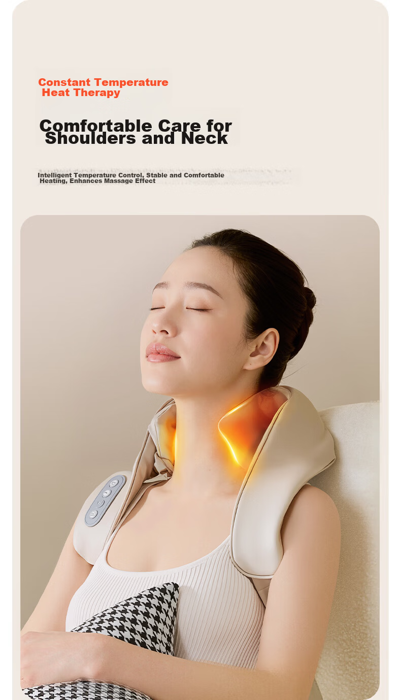 KONKA Cervical Massager Shoulder and Neck Massager Full Body Kneading Massage Heating Pad Practical Birthday Gift for Mom and Dad 13