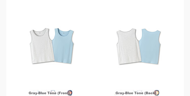 Balabala Kids Vest Boys Girls Base Shirt 2026 New Baby Pure Cotton Sleeveless 2-Pack Soft Skin-Friendly 51