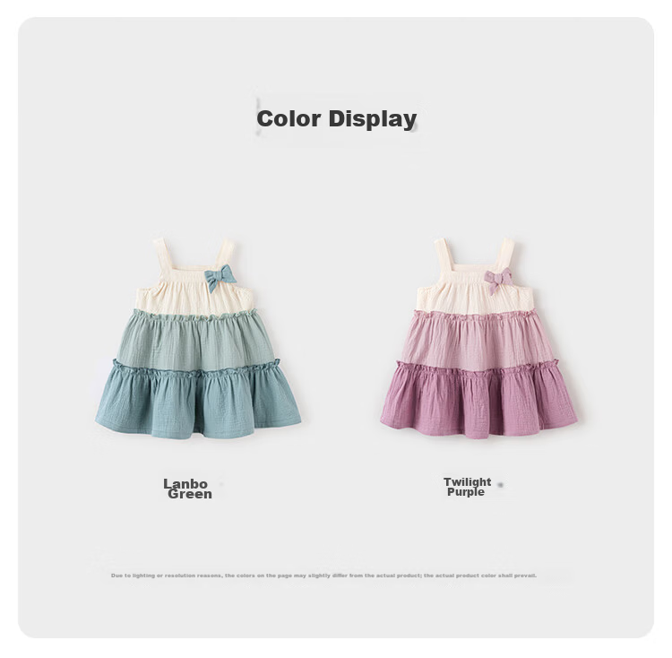 Babylove Baby Girl Summer Dress Pure Cotton Gauze French Style Cake Dress Infant Spliced Strap Dress Summer Wear 10