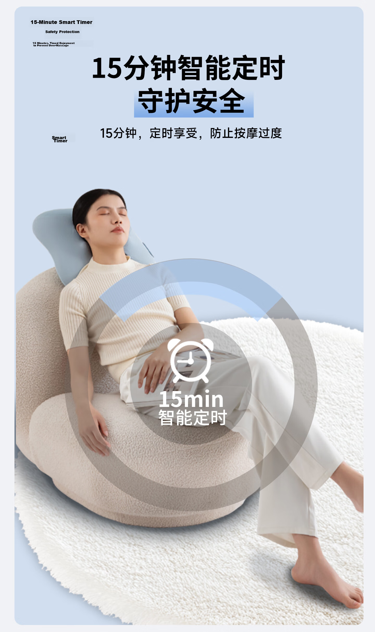 Miaojie M10Pro Waist Massager Shoulder Neck Leg Back Massager Adjustable Massage Head Kneading Heat Home Office Chair Lumbar Pillow Multifunctional Massage Birthday Gift for Men 24