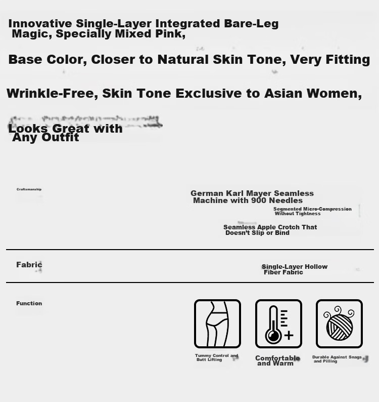 Avandi Women's Leggings [Spring New Bare-Leg Miracle] Luxury Invisible Matte Foundation Tights Apple Hip Pantyhose 5