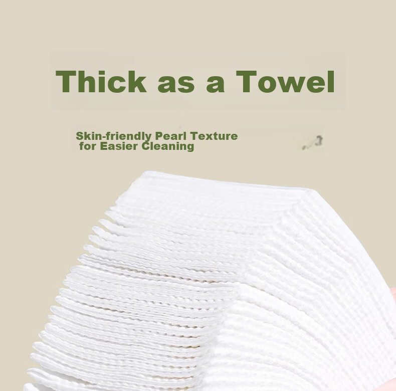 Cotton Deer Pure Cotton Facial Towels Hanging Soft Cotton Towels Extra Large Thick Disposable Cotton Towels 20x20cm 100 Sheets 3 Packs 7