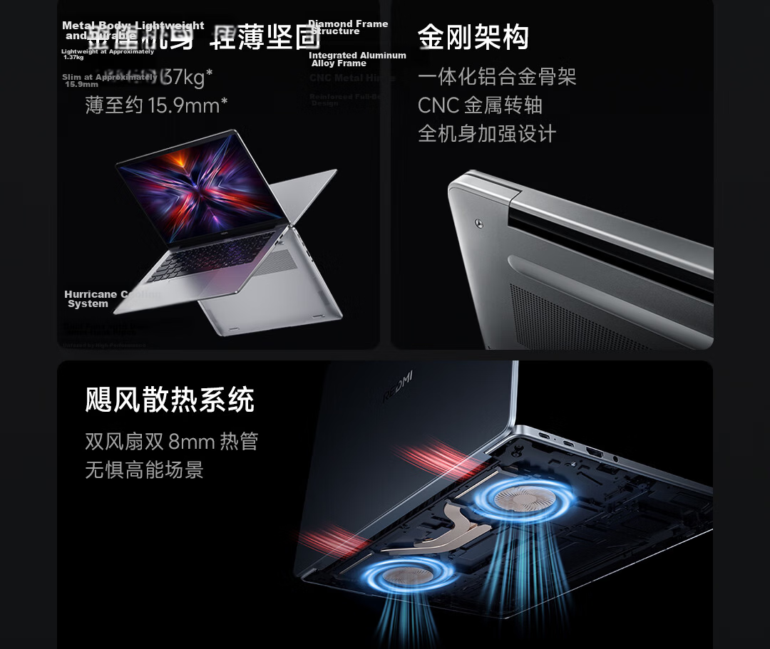 Xiaomi Redmi Book 14 2025 Lightweight Laptop High-Performance Intel Core i5-210H Office Notebook 2