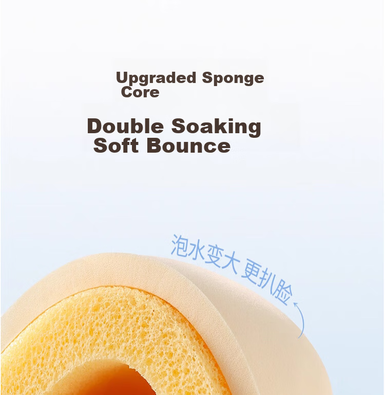 Goodi Big Fatty Cotton Candy Cushion Puff Large Makeup Sponge Dual-Use for Foundation Liquid, Dry and Wet, Non-Powder Absorbing 5