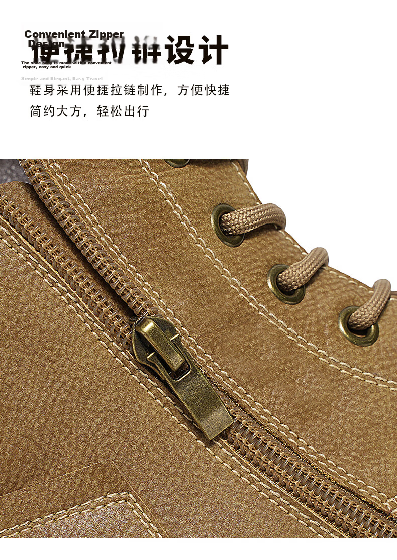 Bull Family Martin Boots Women Autumn Winter New British Style Thick Sole Height Increasing Ladies Work Shoes Outdoor Hiking Shoes 9