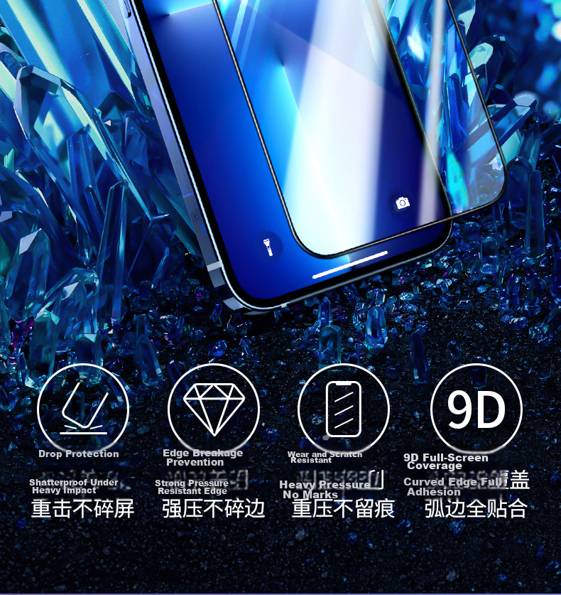ALittleFlower AR Anti-Reflective Tempered Glass Screen Protector for iPhone 16 Plus, Full Coverage Anti-Drop Fingerprint HD Film, 2 Pieces + Tool 2