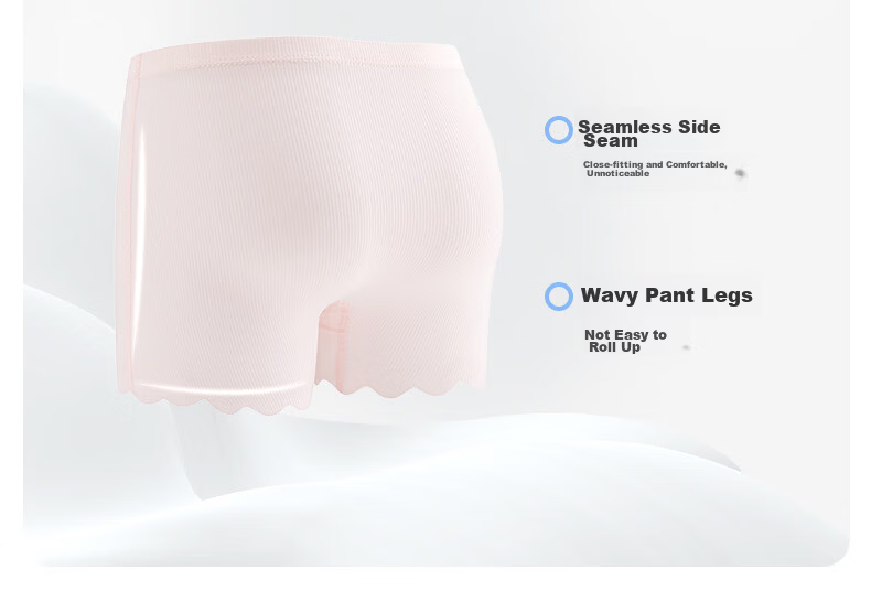 Nido Bear Girls' Ice Silk Safety Underwear Anti-Exposure Baby Boxer Briefs Children's Four-Point Shorts 11