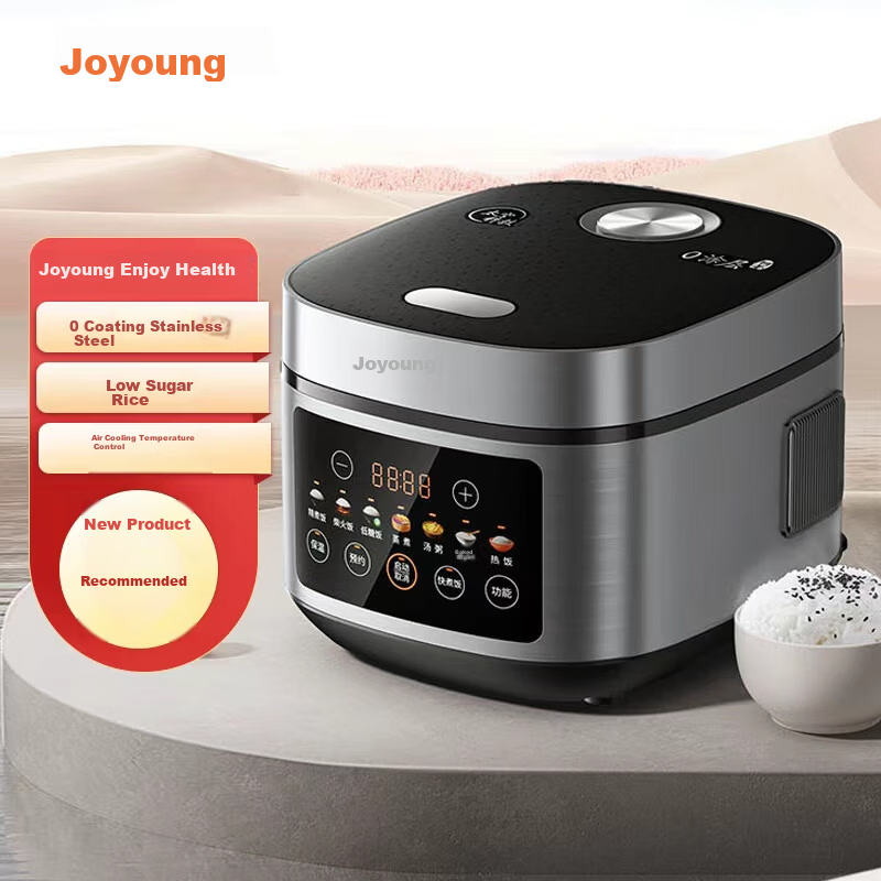 Joyoung ZMD Safe Series 0-Coating Rice Cooker 304 Stainless Steel Inner Pot Healthy Low-Sugar Rice Multifunctional Smart Reservation Air-Cooled Temperature Control 4L Household Rice Cooker 40N11